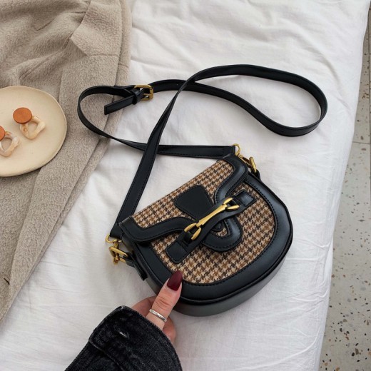 Bolso de sillín de leopardo en otoño e invierno