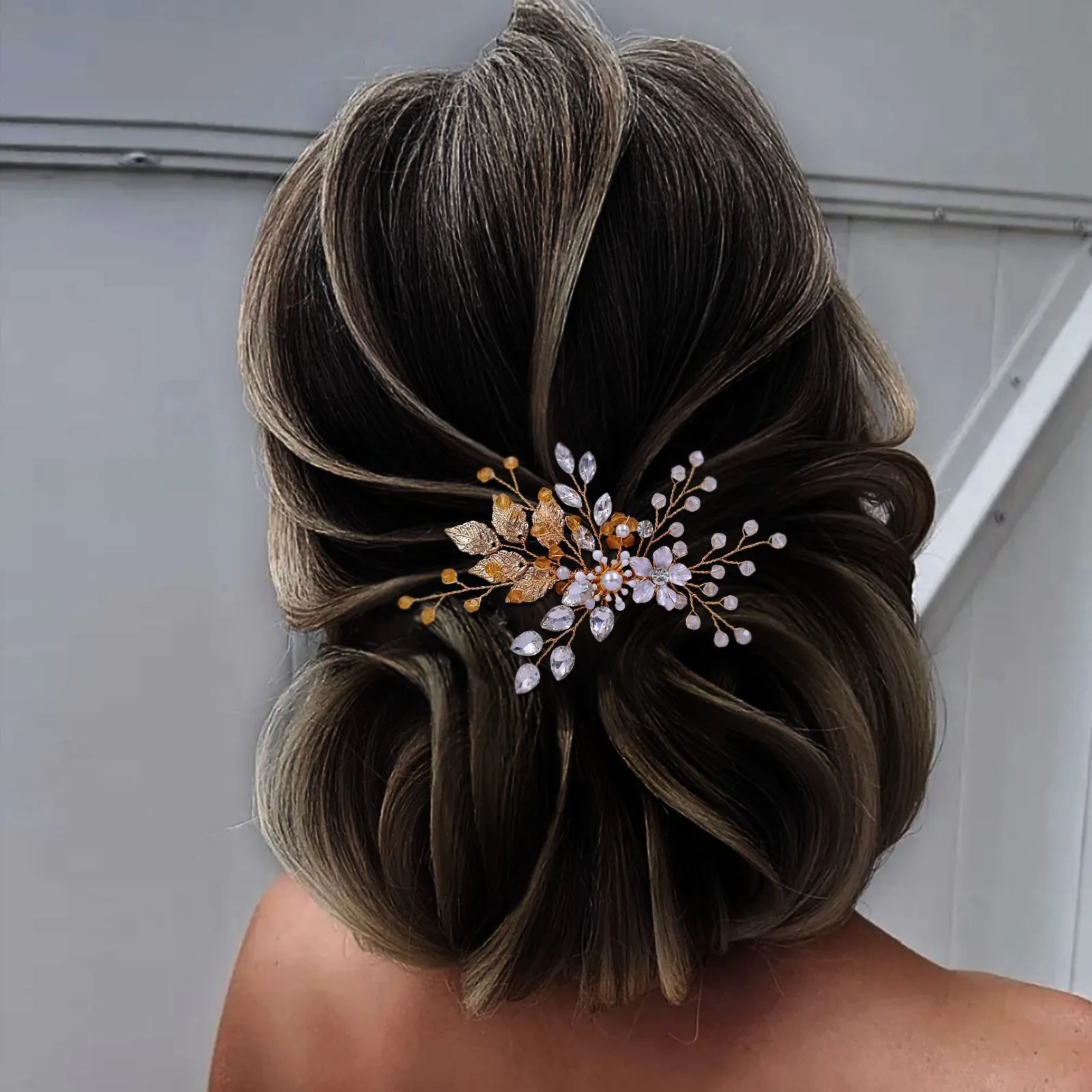 Peines para mujer, pinzas para el pelo de novia, tocado para niña, accesorios para el pelo de boda, tocados de dama de honor