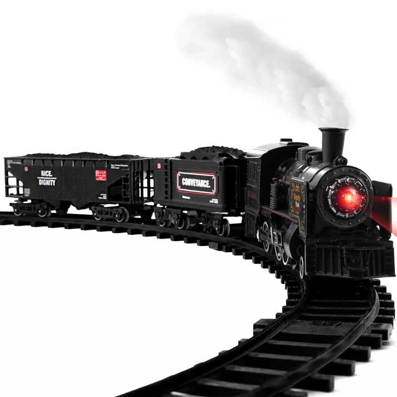 Juego de tren eléctrico para niños Trenes de juguete de metal