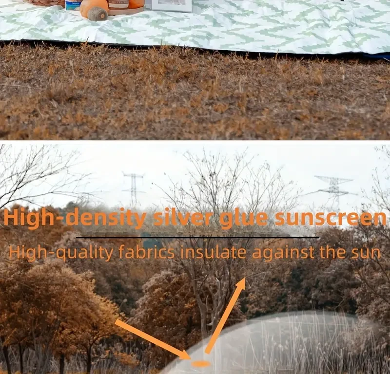 Tienda de campaña familiar espaciosa para 8 personas: impermeable, resistente al viento y a los mosquitos, con toldo, tela Oxford duradera, postes de fibra de vidrio resistentes, fácil de instalar y amplio espacio para las mejores aventuras al aire libre.