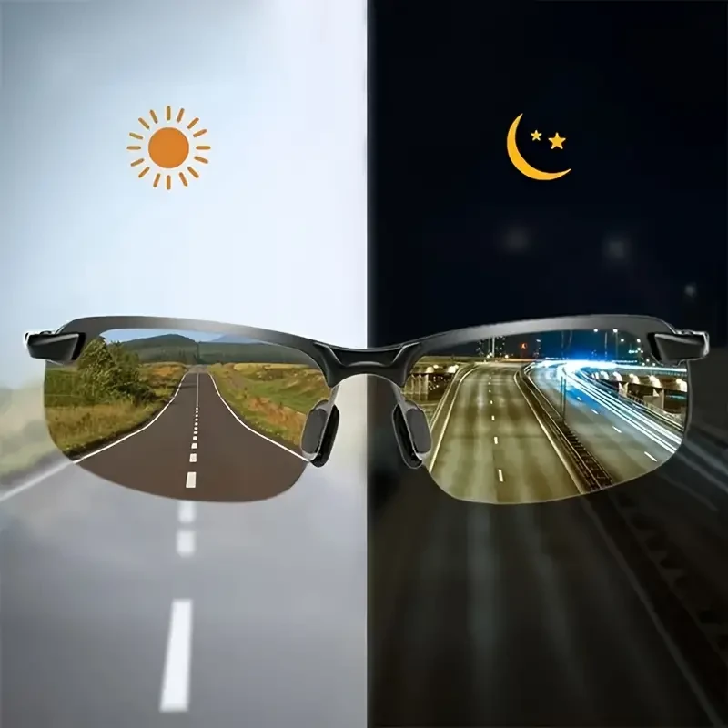 Gafas deportivas polarizadas fotocromáticas de moda: para conducción diurna y nocturna, para actividades al aire libre