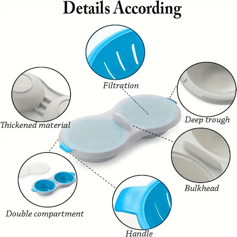 Cocina Microondas Escalfador de huevos Olla Vaporera Hervidores de huevos Utensilios de cocina Utensilios de cocina Utensilios de cocina