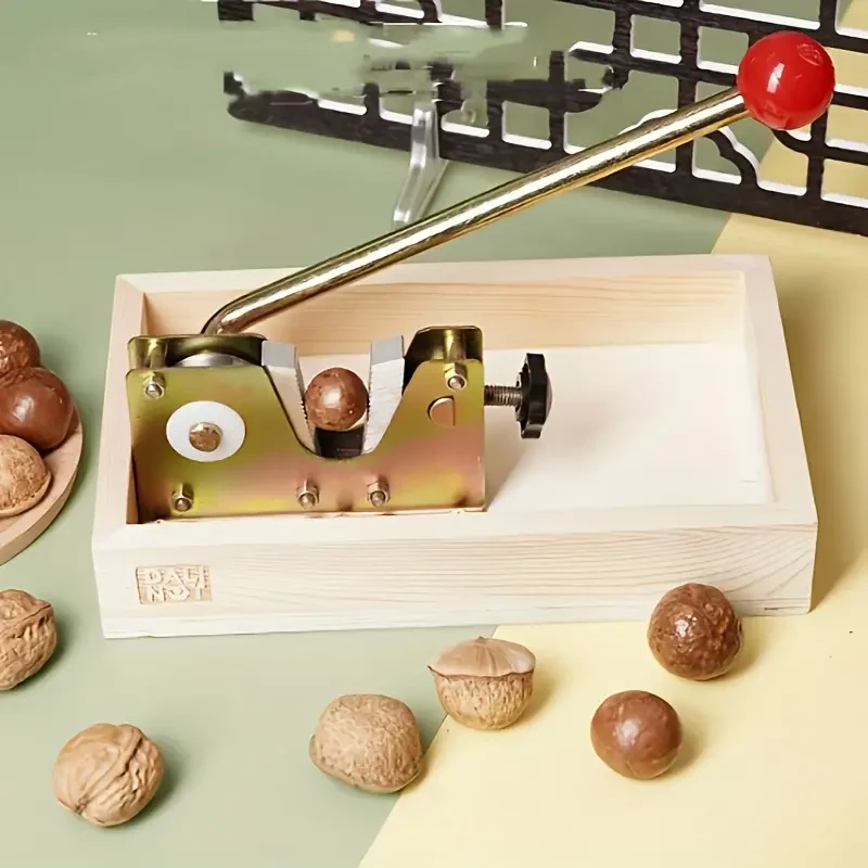 Abridor de nueces de macadamia, máquina peladora, herramienta para nueces, cascanueces con mango, cascanueces multiusos de macadamia.