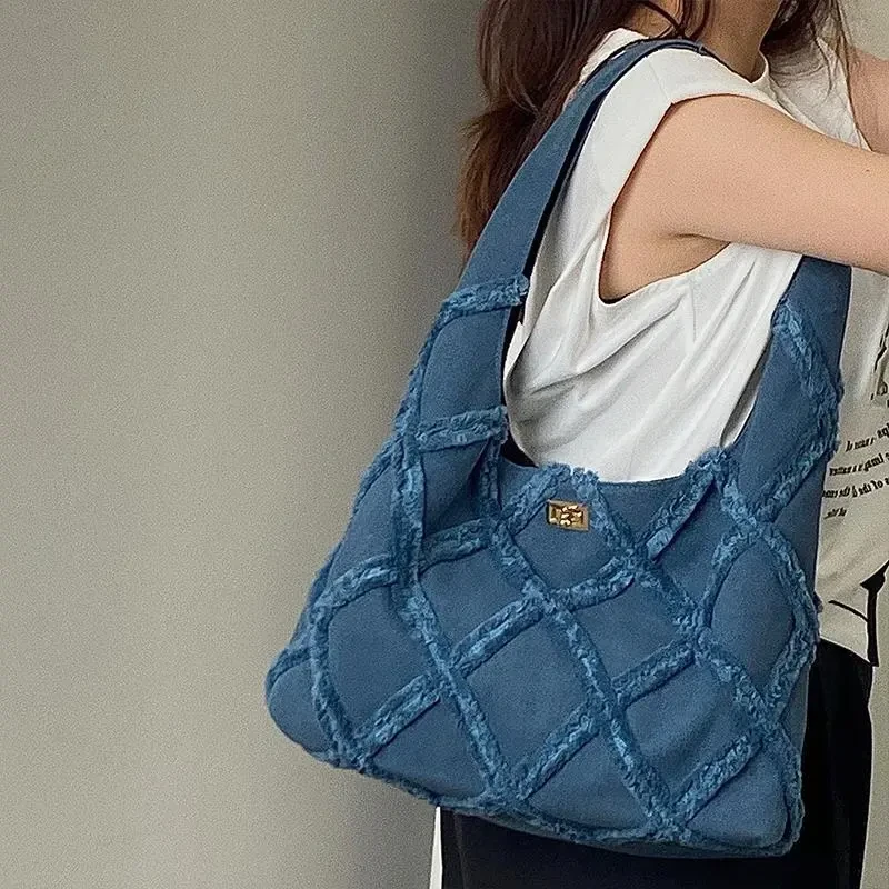 Bolso de lona vaquera de moda para mujer
