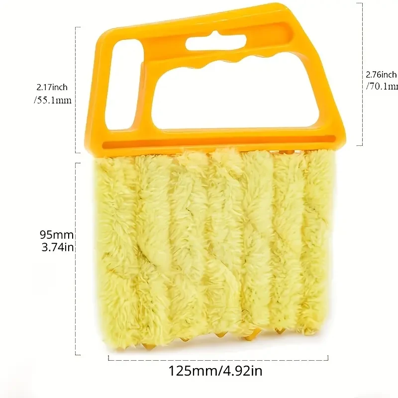 Cepillos de limpieza de ventanas lavables con microfibras para una fácil recogida de polvo y limpieza de persianas.