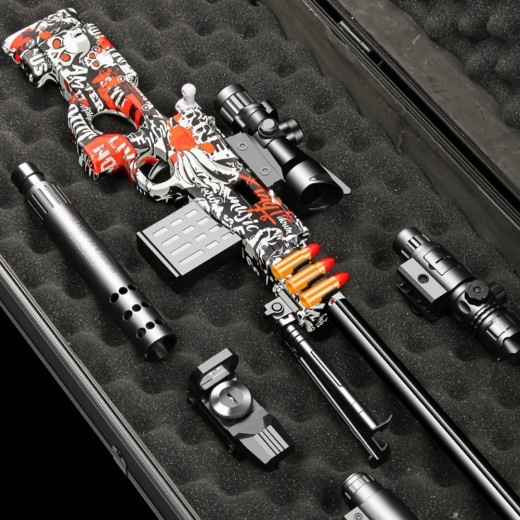 Pistola de francotirador AWM M24 con eyección de proyectil, bala blanda, dardos de espuma, pistola de juguete para niños, adultos y juegos de disparos CS al aire libre.