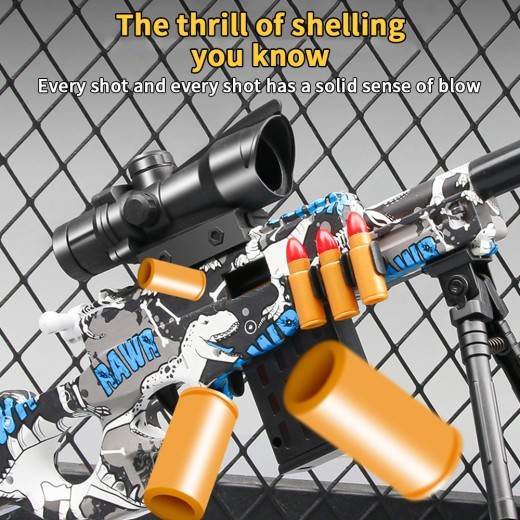 Pistola de francotirador AWM M24 con eyección de proyectil, bala blanda, dardos de espuma, pistola de juguete para niños, adultos y juegos de disparos CS al aire libre.