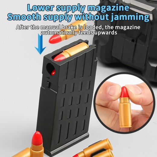 Pistola de francotirador AWM M24 con eyección de proyectil, bala blanda, dardos de espuma, pistola de juguete para niños, adultos y juegos de disparos CS al aire libre.