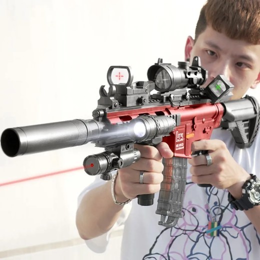 Juguetes para niños, pistola M416, rifle de juguete, francotirador, armas de bala blanda, lanzador manual, pistola de dardos de espuma, pistola de aire comprimido para niños, juego de disparos.