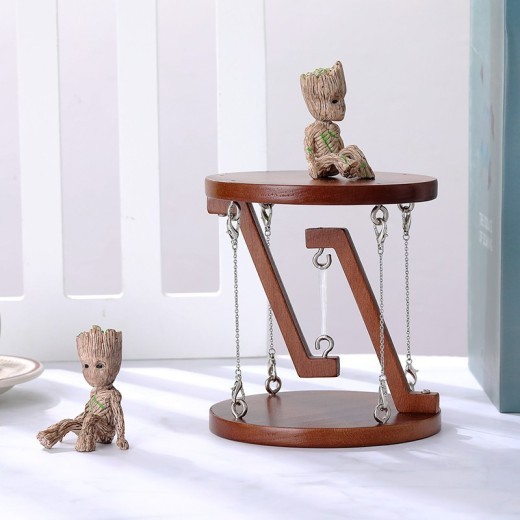 Estante colgante de madera para decoración del hogar