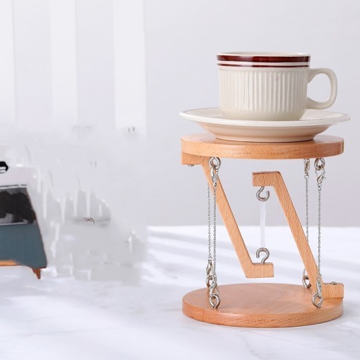 Estante colgante de madera para decoración del hogar