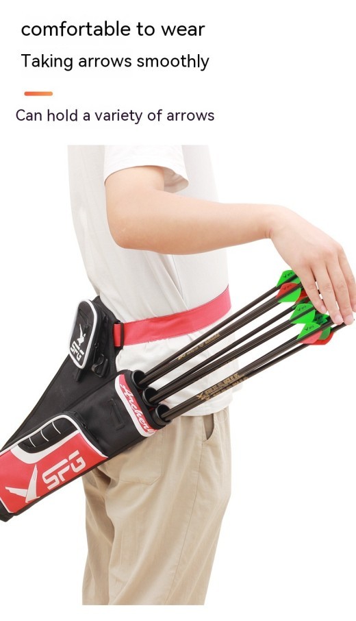 Carcaj de tres tubos para tiro con arco, carcaj tradicional