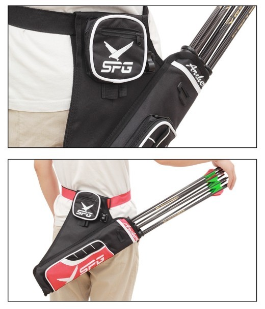 Carcaj de tres tubos para tiro con arco, carcaj tradicional