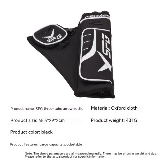 Carcaj de tres tubos para tiro con arco, carcaj tradicional