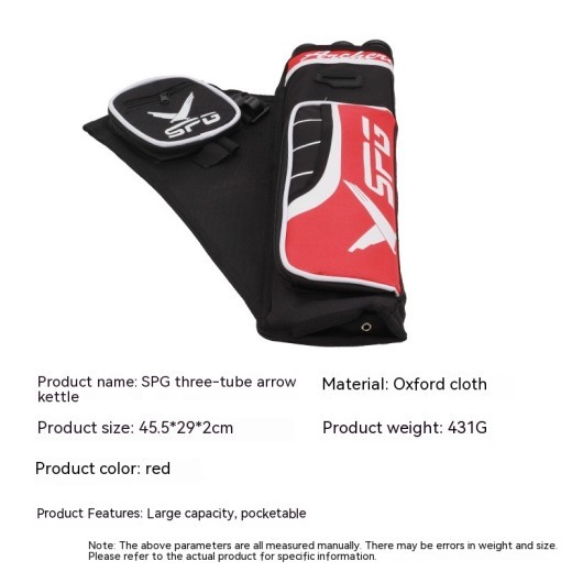 Carcaj de tres tubos para tiro con arco, carcaj tradicional