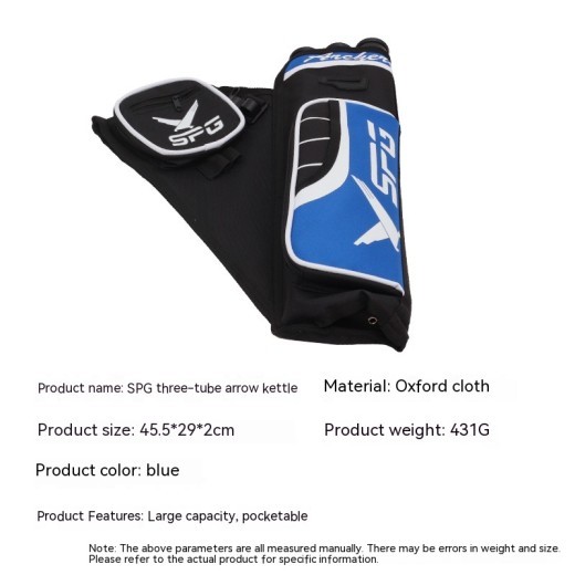 Carcaj de tres tubos para tiro con arco, carcaj tradicional