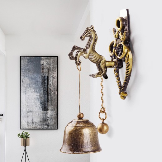 Adorno de timbre de puerta con diseño de animales vintage para niños