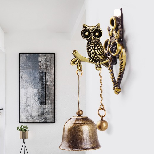 Adorno de timbre de puerta con diseño de animales vintage para niños