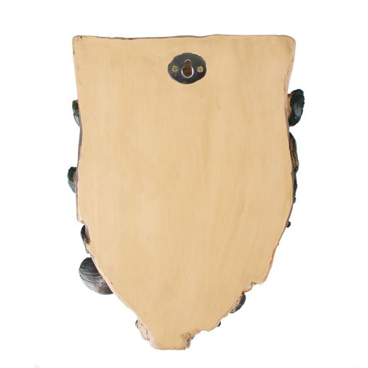 Decoración de pared artesanal de resina con corteza de pipa de cigarro de anciano