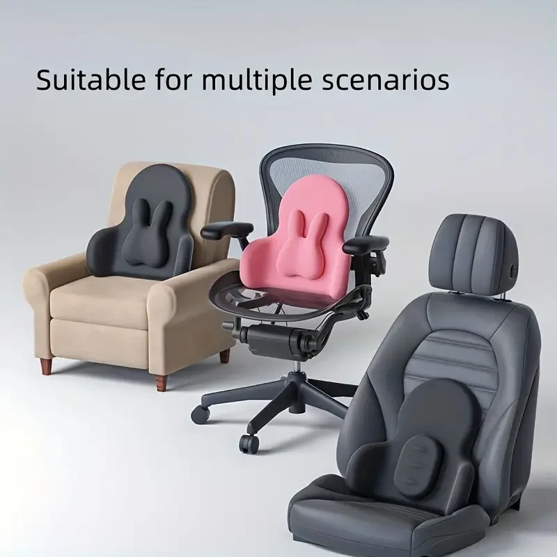 Kit de almohada ergonómica para cuello y zona lumbar de coche - Soporte ajustable
