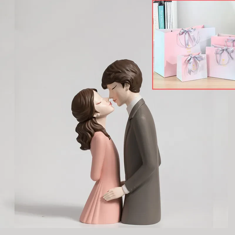Esculturas de corazón de niña, regalo de boda moderno