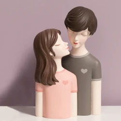 Esculturas de corazón de niña, regalo de boda moderno