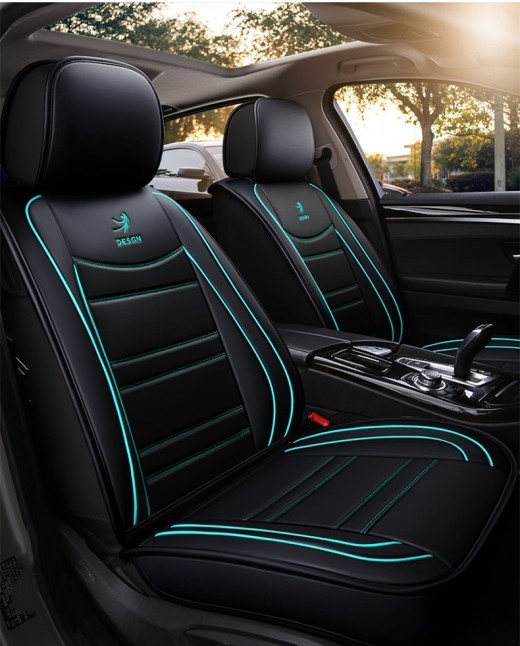 Funda de asiento de coche, cojín de asiento, funda de asiento de cuero PU