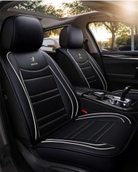 Funda de asiento de coche, cojín de asiento, funda de asiento de cuero PU