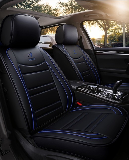 Funda de asiento de coche, cojín de asiento, funda de asiento de cuero PU