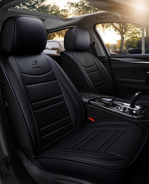 Funda de asiento de coche, cojín de asiento, funda de asiento de cuero PU