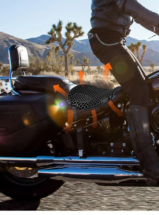 Cojín de asiento de motocicleta con amortiguación para cuatro estaciones, transpirable, para coche eléctrico, accesorios de seguridad para motocicletas.