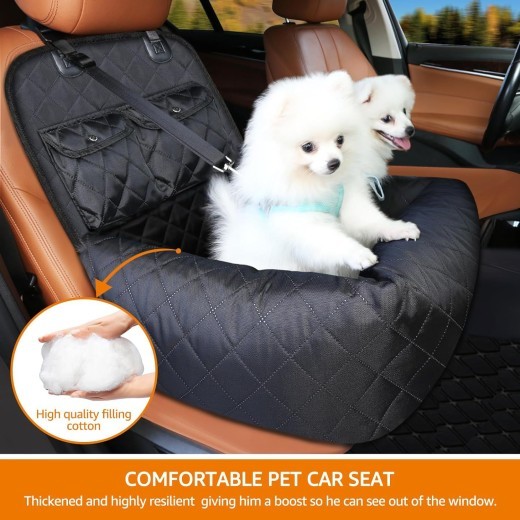 Funda impermeable para asiento trasero de coche, protector para mascotas, accesorio de viaje seguro para gatos, perros y mascotas, cojín para asiento delantero y trasero de coche