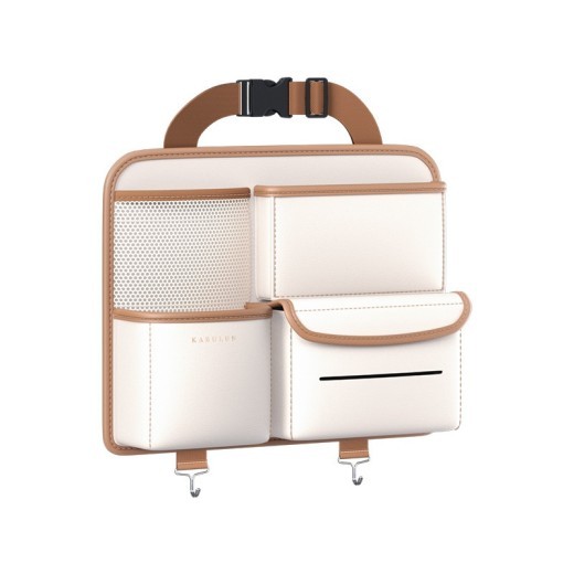 Bolsa de almacenamiento colgante para el respaldo del asiento del coche, suministros para el interior del coche