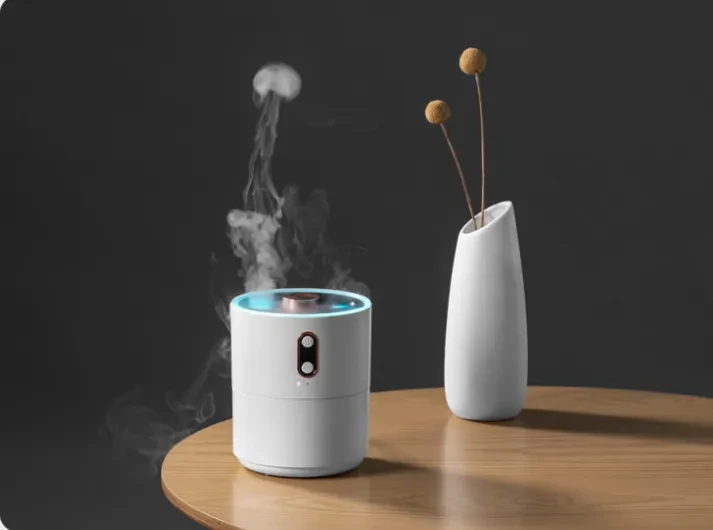 Humidificador de aire con forma de medusa, lámpara de noche y humidificador con fragancia