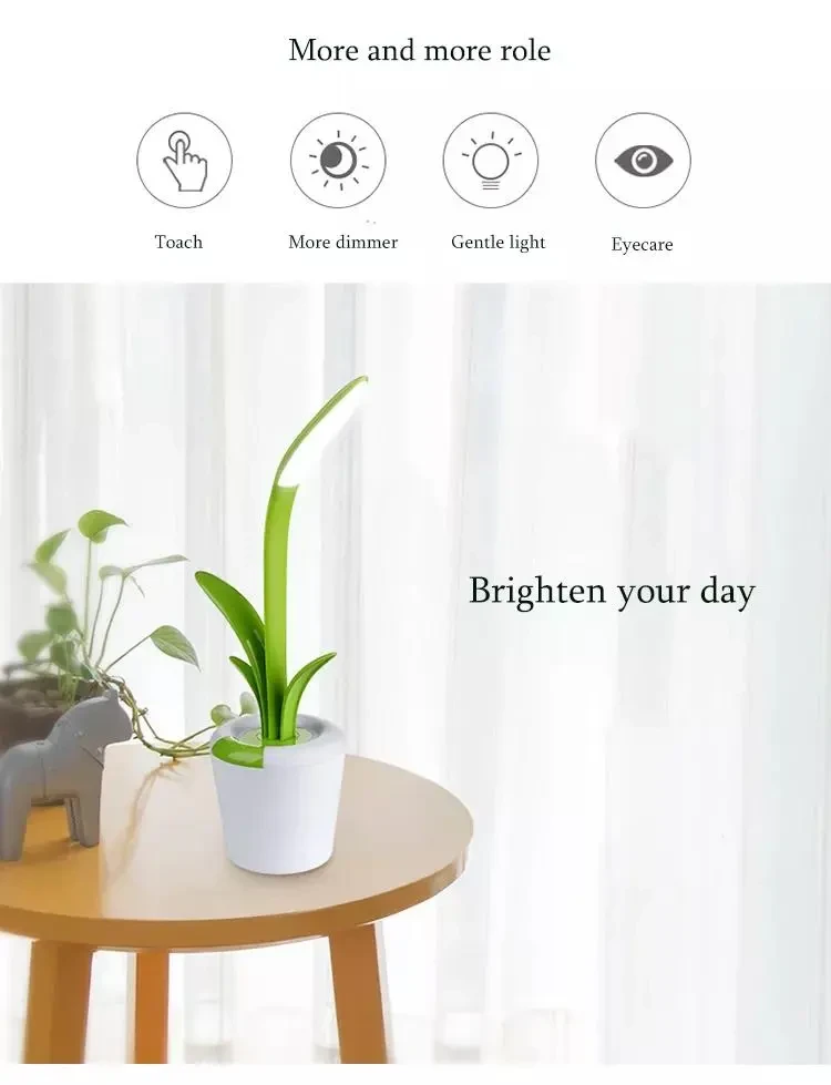 Lámpara de escritorio moderna con protección ocular LED