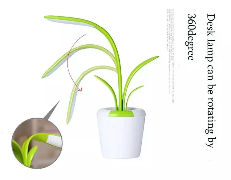 Lámpara de escritorio moderna con protección ocular LED