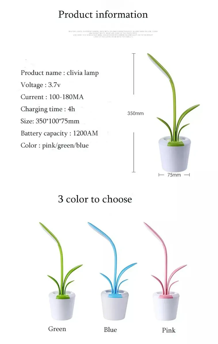 Lámpara de escritorio moderna con protección ocular LED