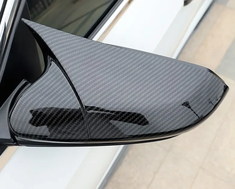 Cubierta de espejo retrovisor con patrón de fibra de carbono y marco de espejo retrovisor