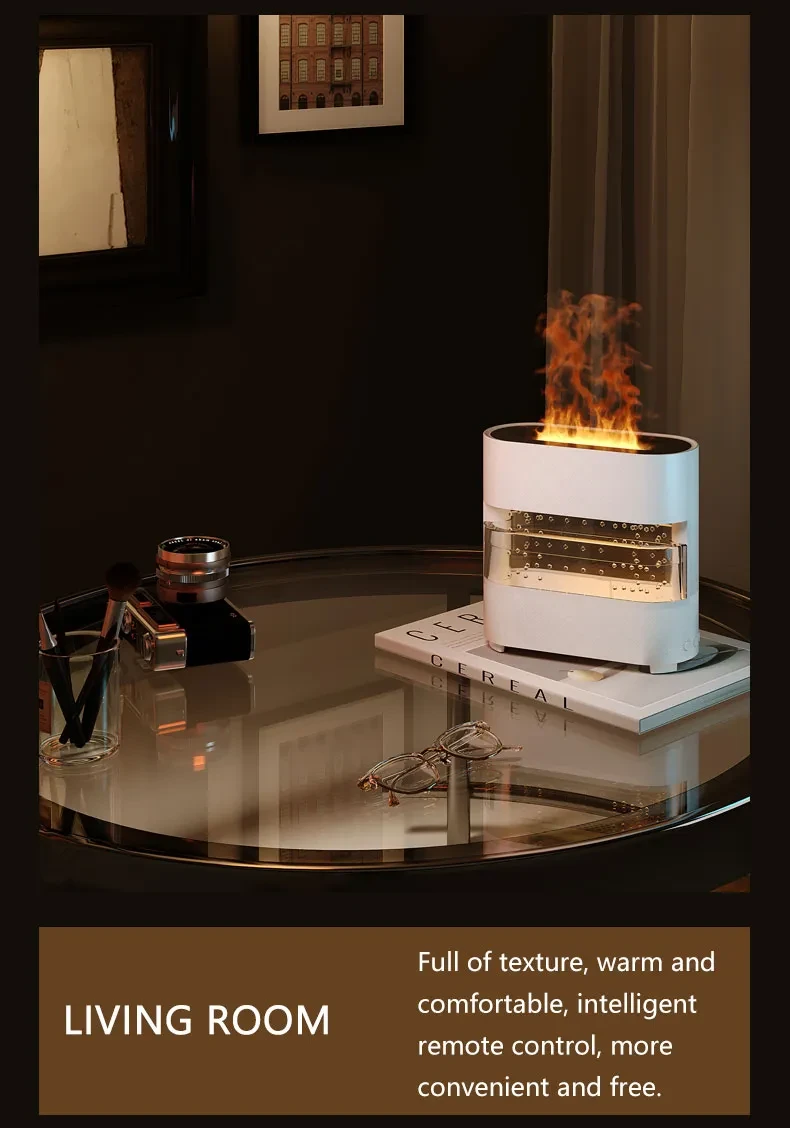 Humidificador de agua con forma de nube de lluvia y fuego Novedades