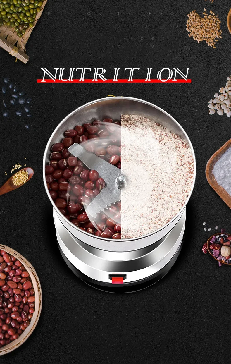 Molinillo doméstico pequeño de acero inoxidable