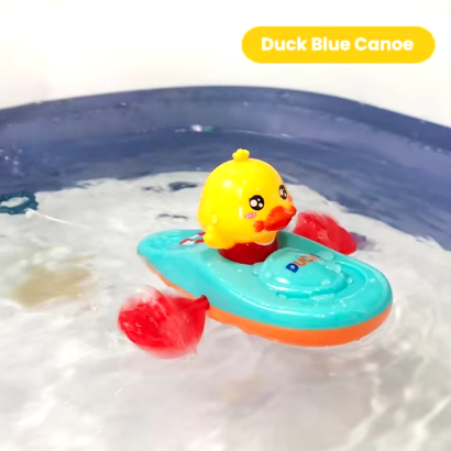 1 pieza de juguete de kayak de pato amarillo pequeño