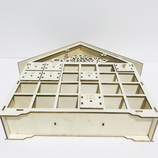 Decoraciones navideñas de madera para calendarios