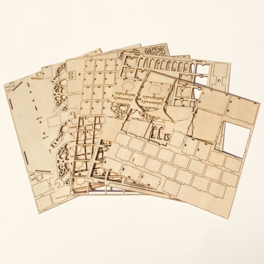 Adornos navideños de madera para calendario
