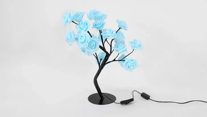 Lámpara LED de árbol rosa