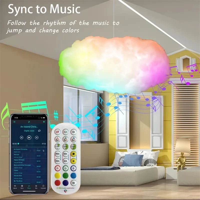 Aplicación USB Cloud Light para controlar la música