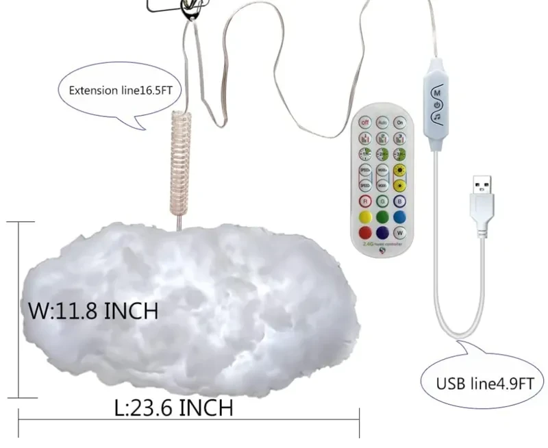 Aplicación USB Cloud Light para controlar la música