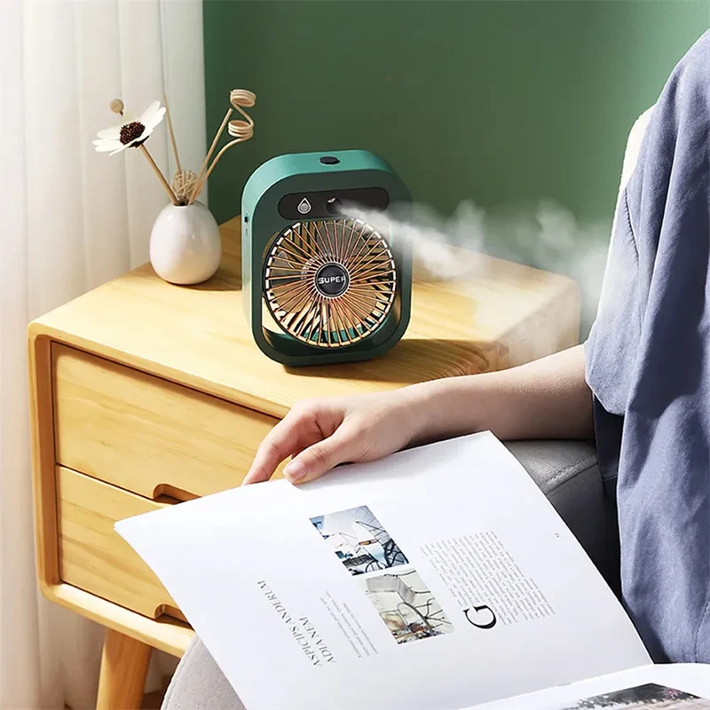 Ventilador de aire acondicionado de escritorio nebulizador
