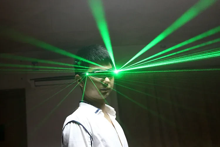 Gafas láser, gafas luminosas, barra LED, ambiente de baile láser, accesorios, espectáculo de barra