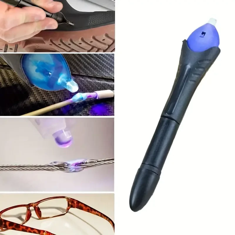 Lápiz de soldadura de plástico líquido 5 Second Fix, herramienta de reparación con luz ultravioleta