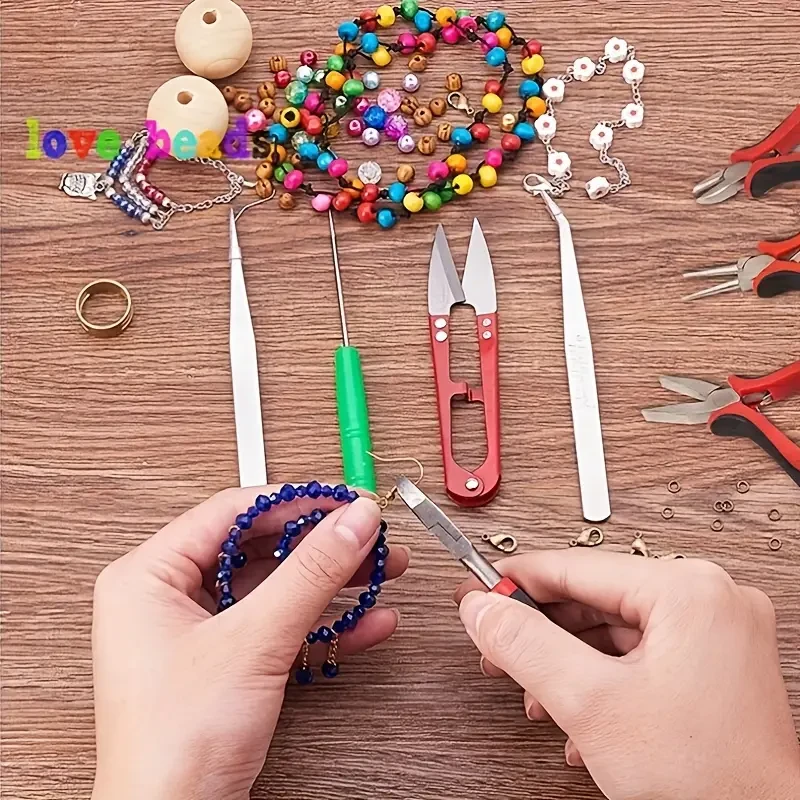 Kit de herramientas para la fabricación de joyas con herramientas de reparación de cuentas